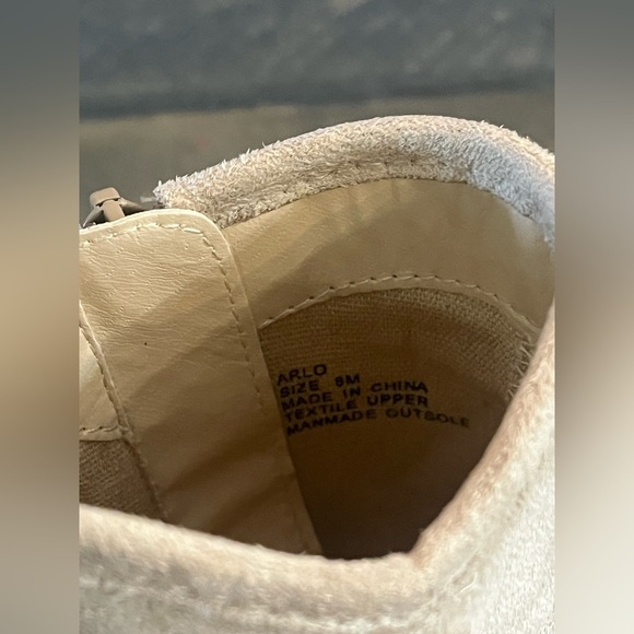 Coconuts by Matisse Size 8 Arlo Cream Faux Suede Open Toe Ankle Booties - Picture 13 of 16